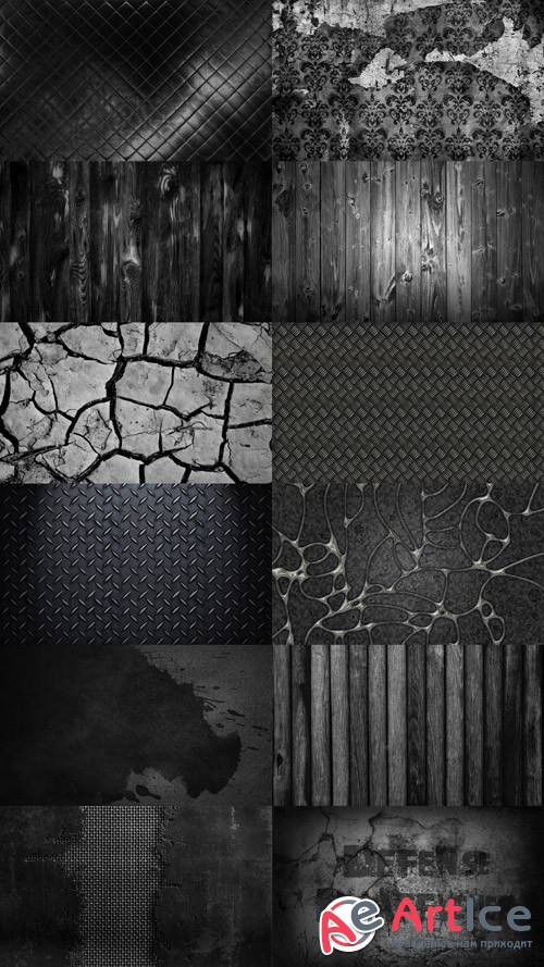 Collection Black and White Textures JPG Set 2