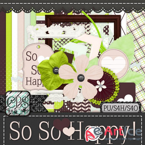 Scrap - So So Happy! PNG and JPG