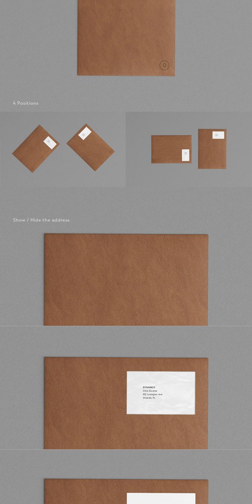 Mockup Template PSD - Paper Envelope