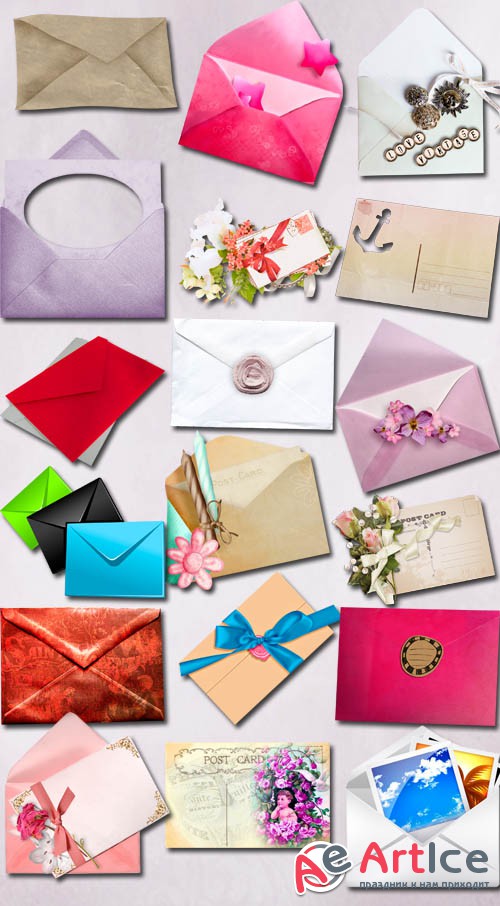 Letters and Envelopes PNG and JPG