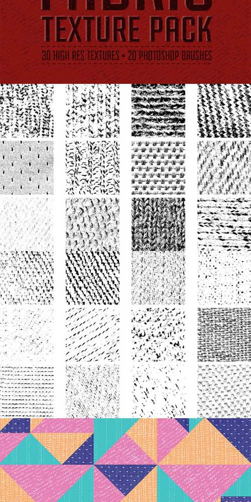Fabric Texture Photoshop Brushes Pack