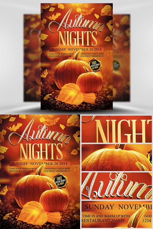 Autumn Nights Flyer Template