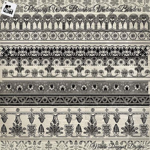 PS Brushes - Vintage Style Borders
