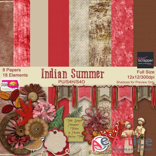 Scrap Set - Indian Summer 3 PNG and JPG 