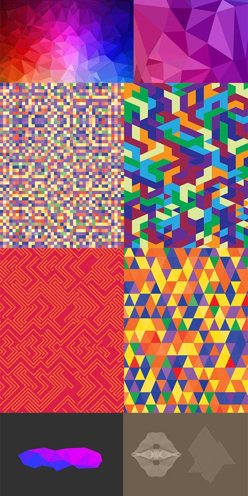 13 Geometric Vector Backgrounds