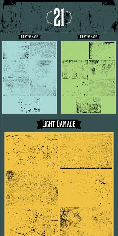 21 Vector Textures - Light Damage