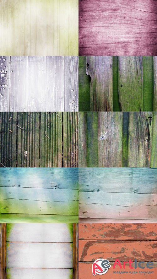 Painted Wooden Textures JPG Files