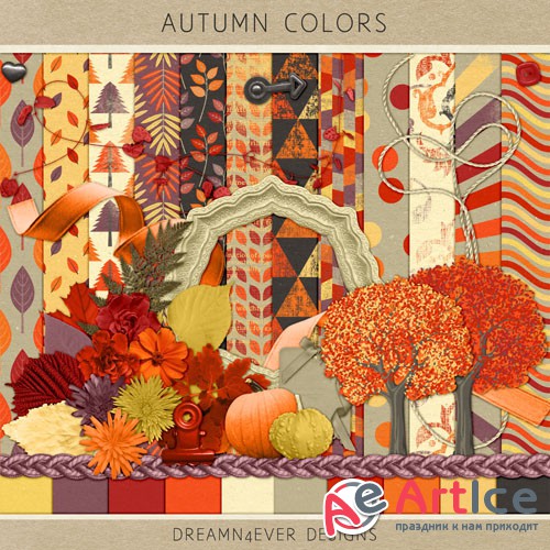 Scrap - Autumn Colors JPG and PNG