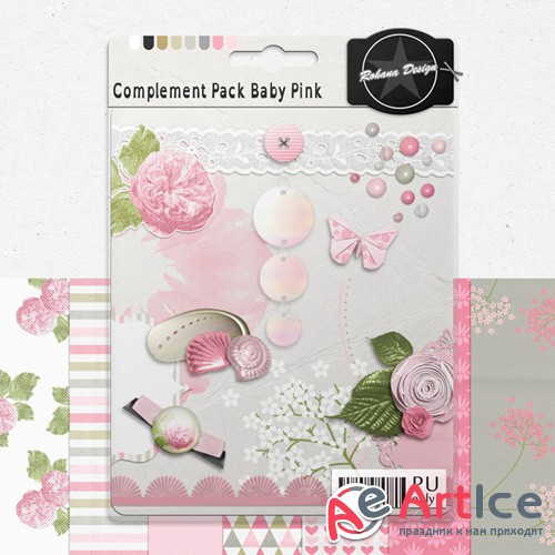 Scrap - Complement Pack Baby Pink PNG and JPG