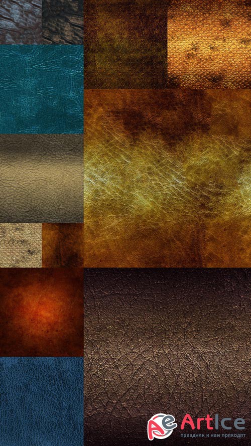 Colorful Leather Textures Set 2 JPG Files