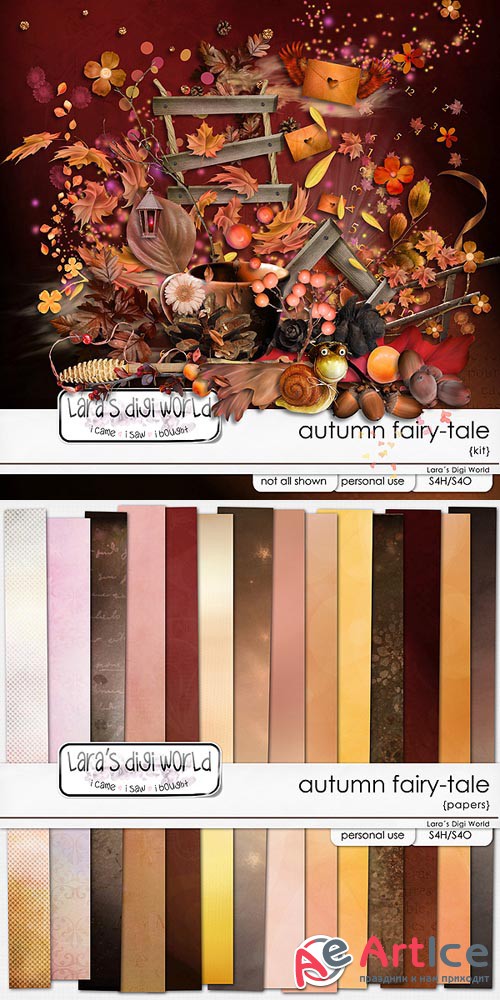 Scrap - Autumn Fairy-Tale PNG and JPG 