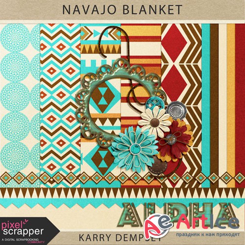 Scrap - Navajo Blanket PNG and JPG