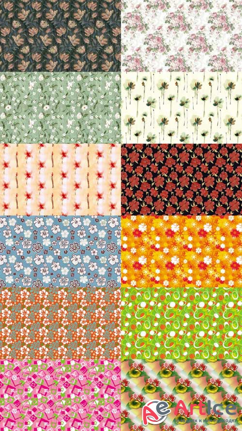 Floral set of Textures JPG Files