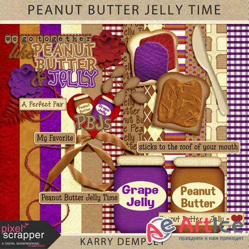 Scrap - Peanut Butter Jelly Time PNG and JPG