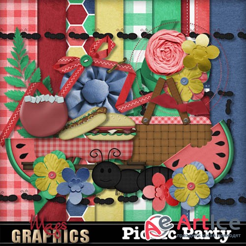 Scrap - Picnic Party PNG and JPG