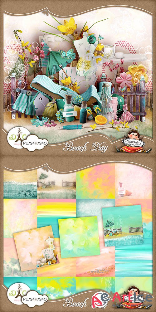 Scrap - Beach Day PNG and JPG