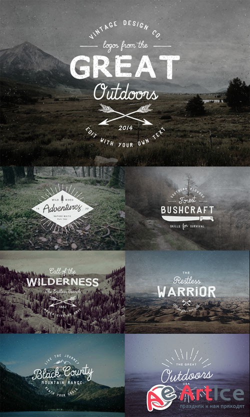 CreativeMarket - Logos from the Great Outdoors 26815
