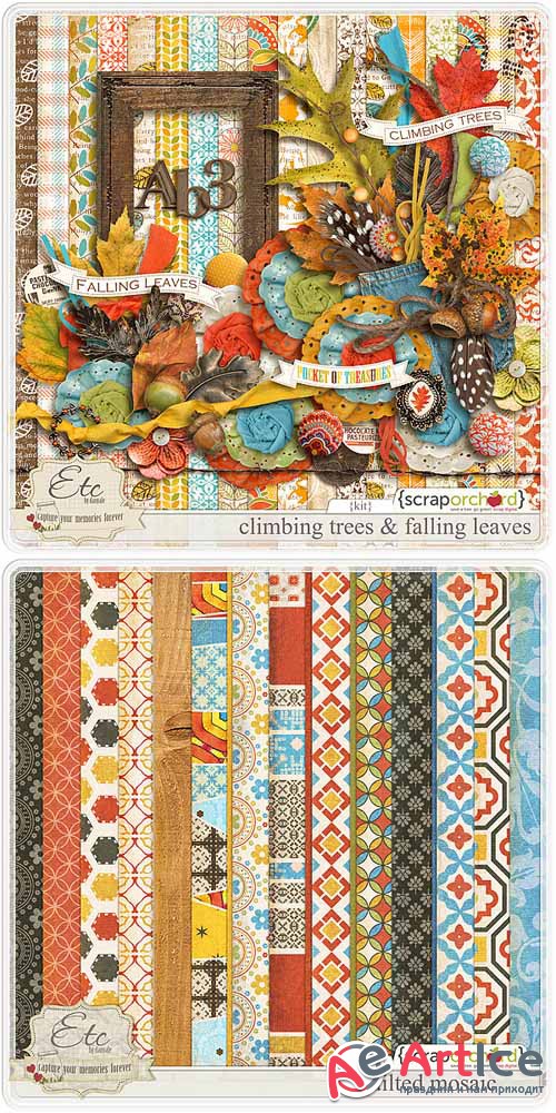 Scrap - Climbing Trees & Falling Leaves PNG and JPG