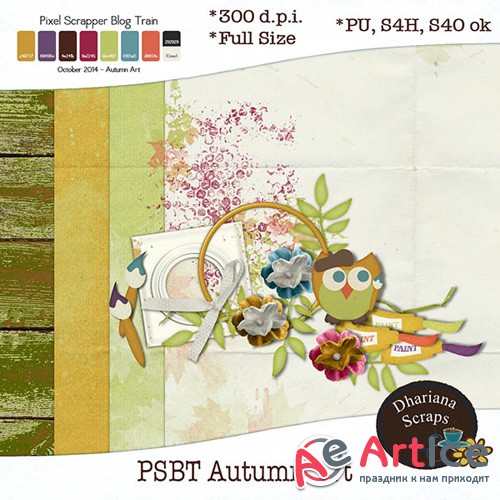 Scrap - Autumn Art Kit PNG and JPG