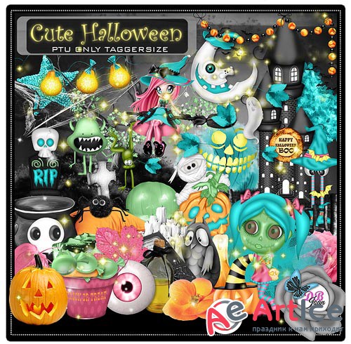 Scrap - Cute Halloween PNG and JPG