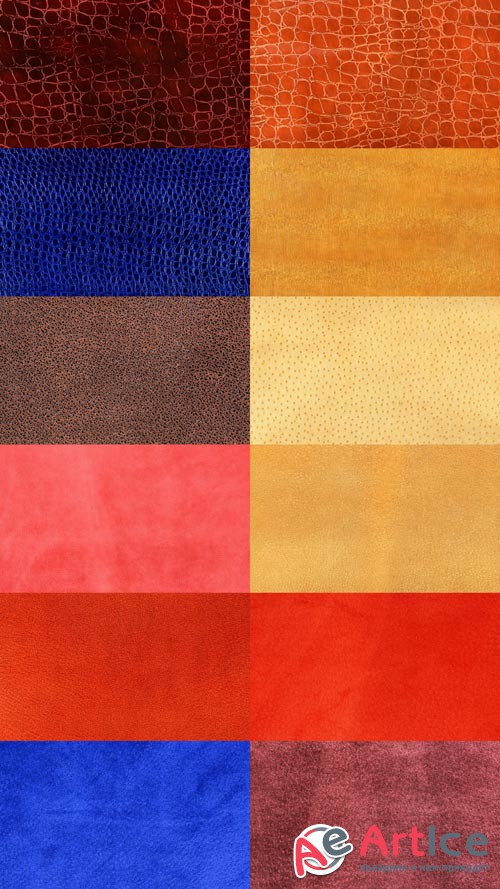Beautiful Colored Leather Textures Set 2 JPG Files