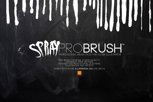 Illustrator Brush - SprayProBrush