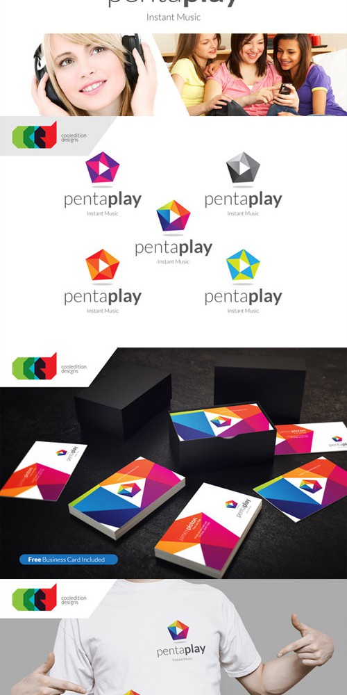 PentaPlay - Logo plus Business Card