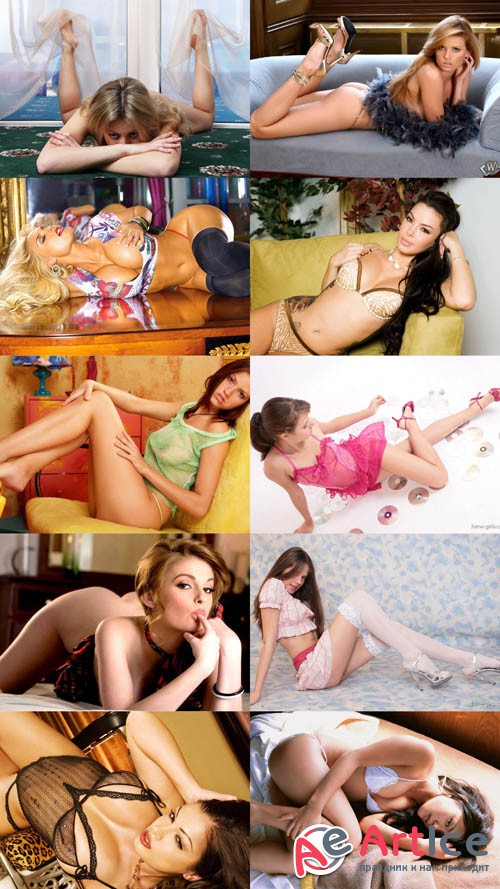 Wallpapers Beautiful Girls in Different Poses Set 52
