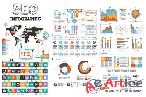 CreativeMarket 81841 - SEO Infographic 1