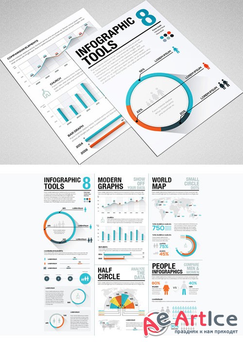 CreativeMarket 89637 - Infographic Tools 8