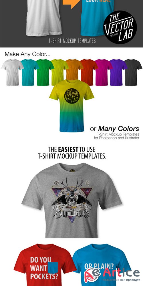 CreativeMarket - T-Shirt Templates #01