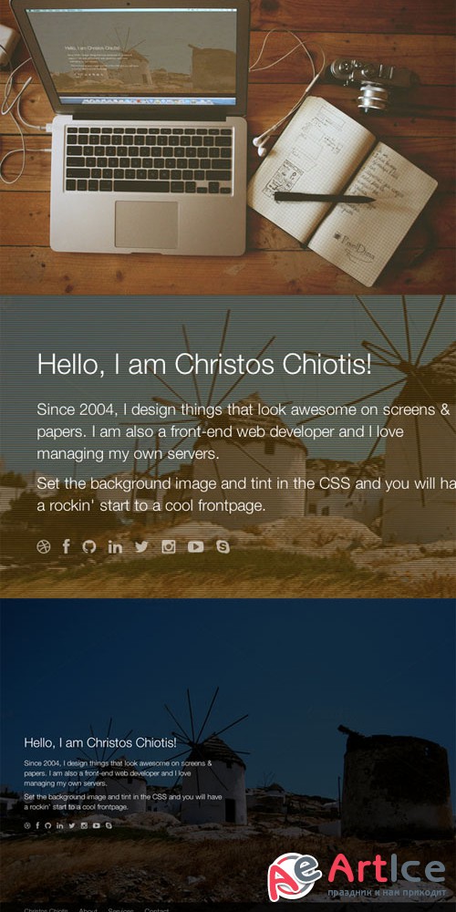 CreativeMarket - Prosopo - Personal HTML Landing Page