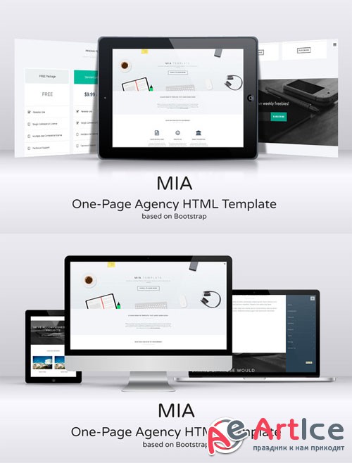 CreativeMarket - MIA One-Page Agency HTML Template