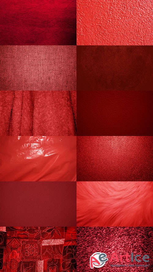 Red Textures Beautiful Colored Set 2