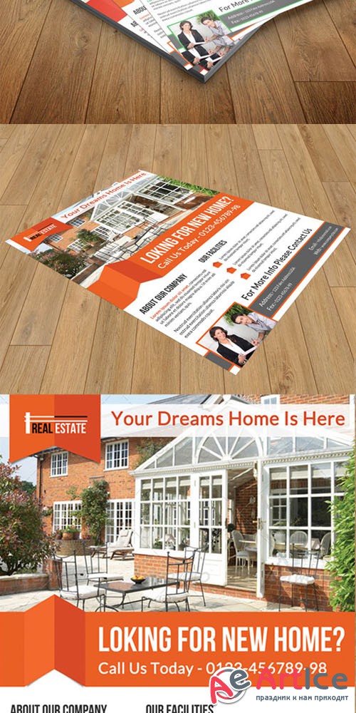 CreativeMarket - Real estate flyer