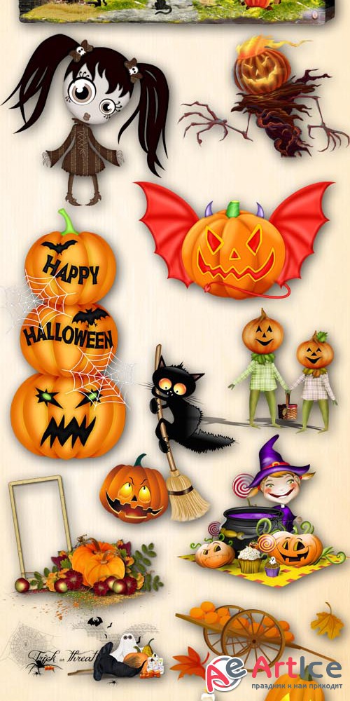 A Few days Before Halloween PNG Files