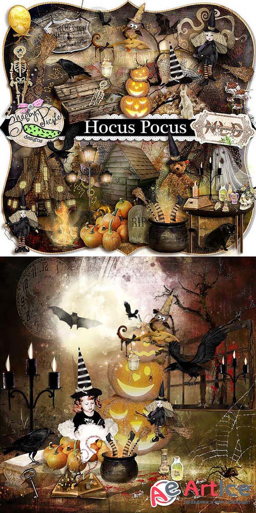 Scrap - Hocus Pocus kit PNG and JPG