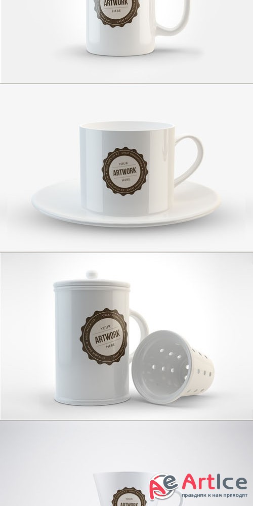 CreativeMarket - Mug Mock-Ups Set