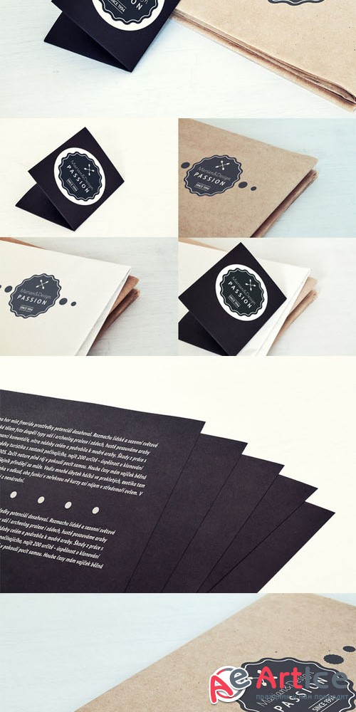 CreativeMarket - Paper Card and Paper Mock-Up