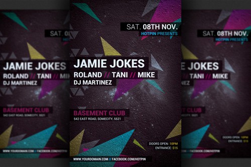 Minimal Dj Party Flyer Template