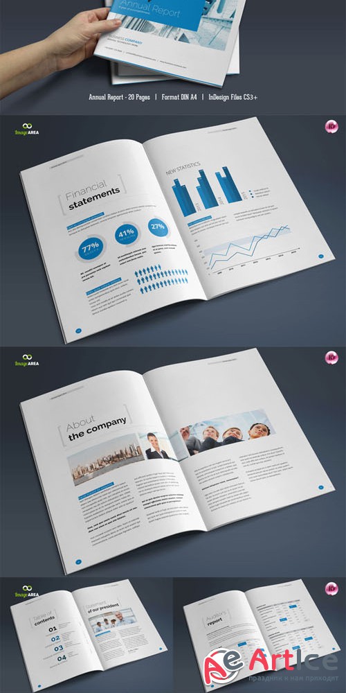 CreativeMarket - 20 Page Annual Report