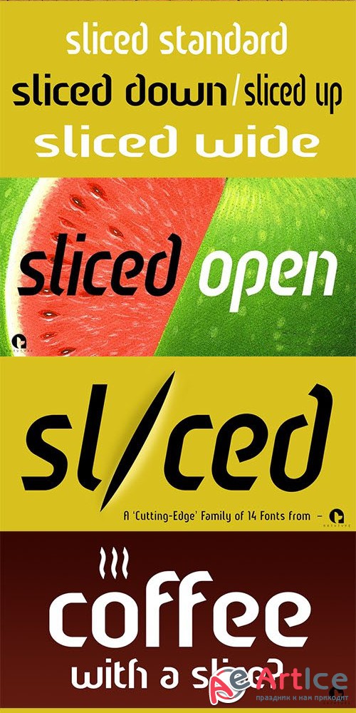 Sliced Open Font Family