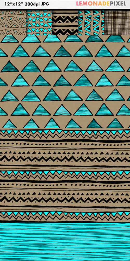 Hand Drawn Tribal Pattern Pack