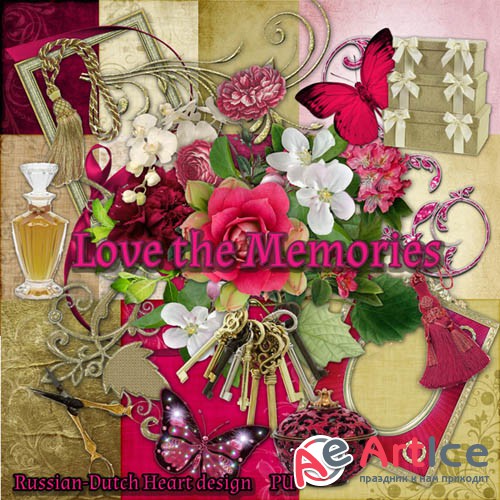 Scrap - Love the Memories PNG and JPG
