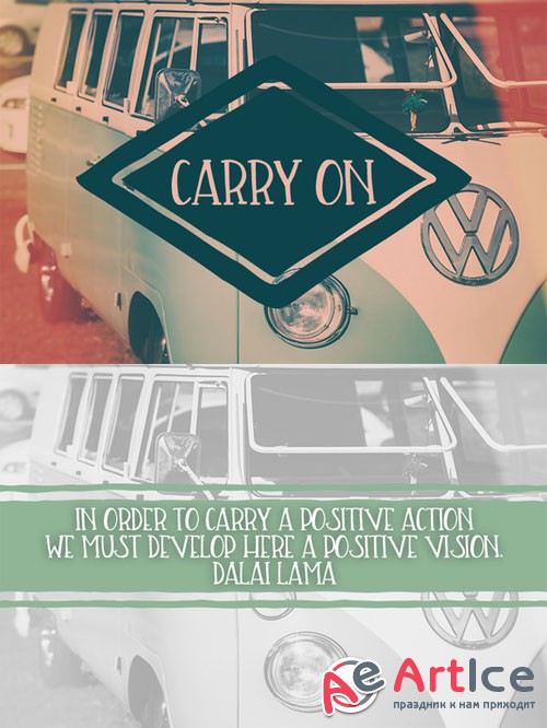 CreativeMarket - Carry On Font