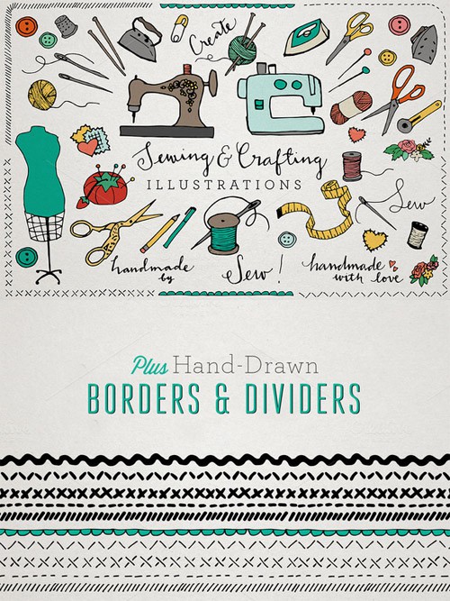 Sewing and Crafting Ilustrations Pack