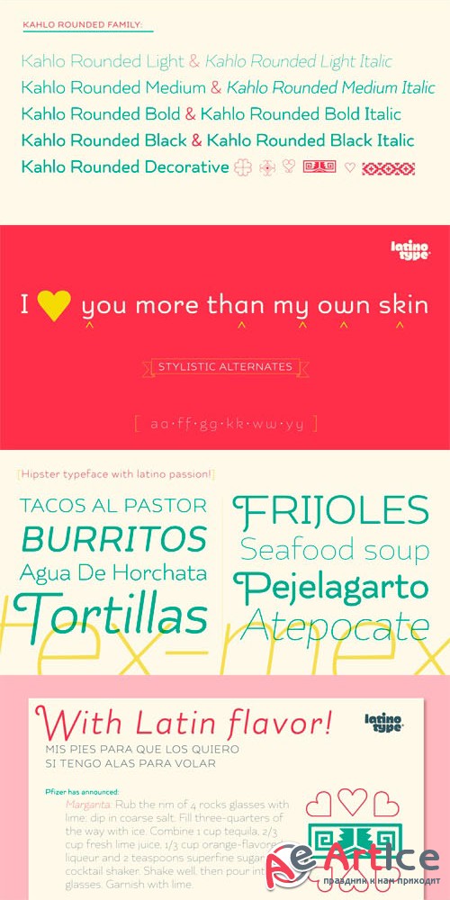 Kahlo Rounded Font Family