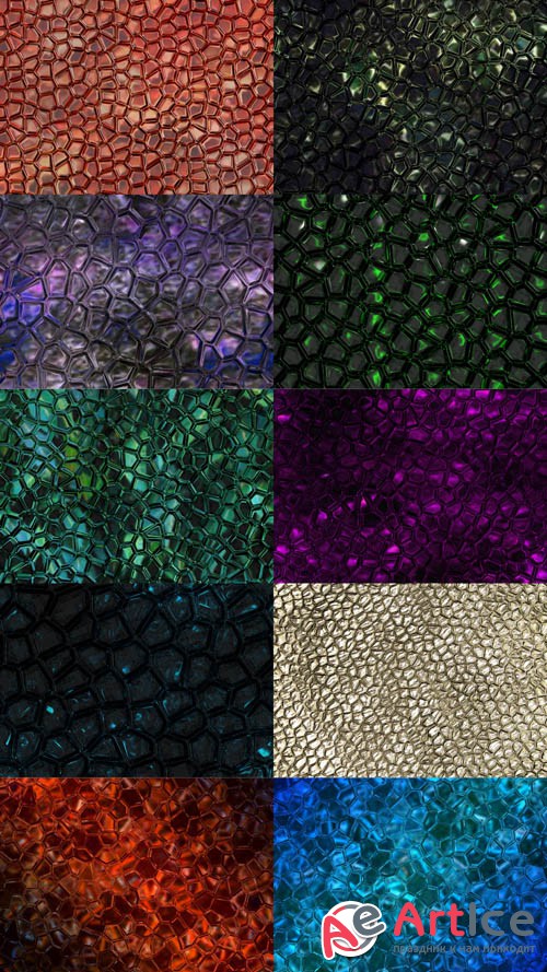 Textures of Colored Glass JPG Files