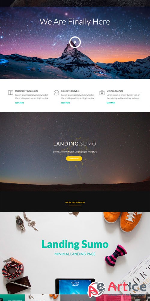 CreativeMarket - LandingSumo +20 Landing Pages