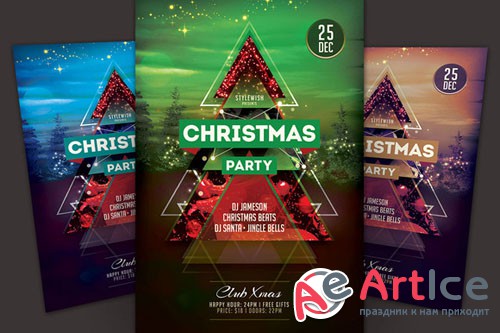 CreativeMarket - Christmas Party Flyer